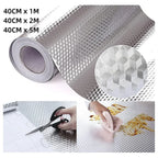 5/2/1M Modern Kitchen Oil-proof Self Adhesives Stickers High-temperature Aluminum Foil Gas Stove Cabinet Contact Sticke