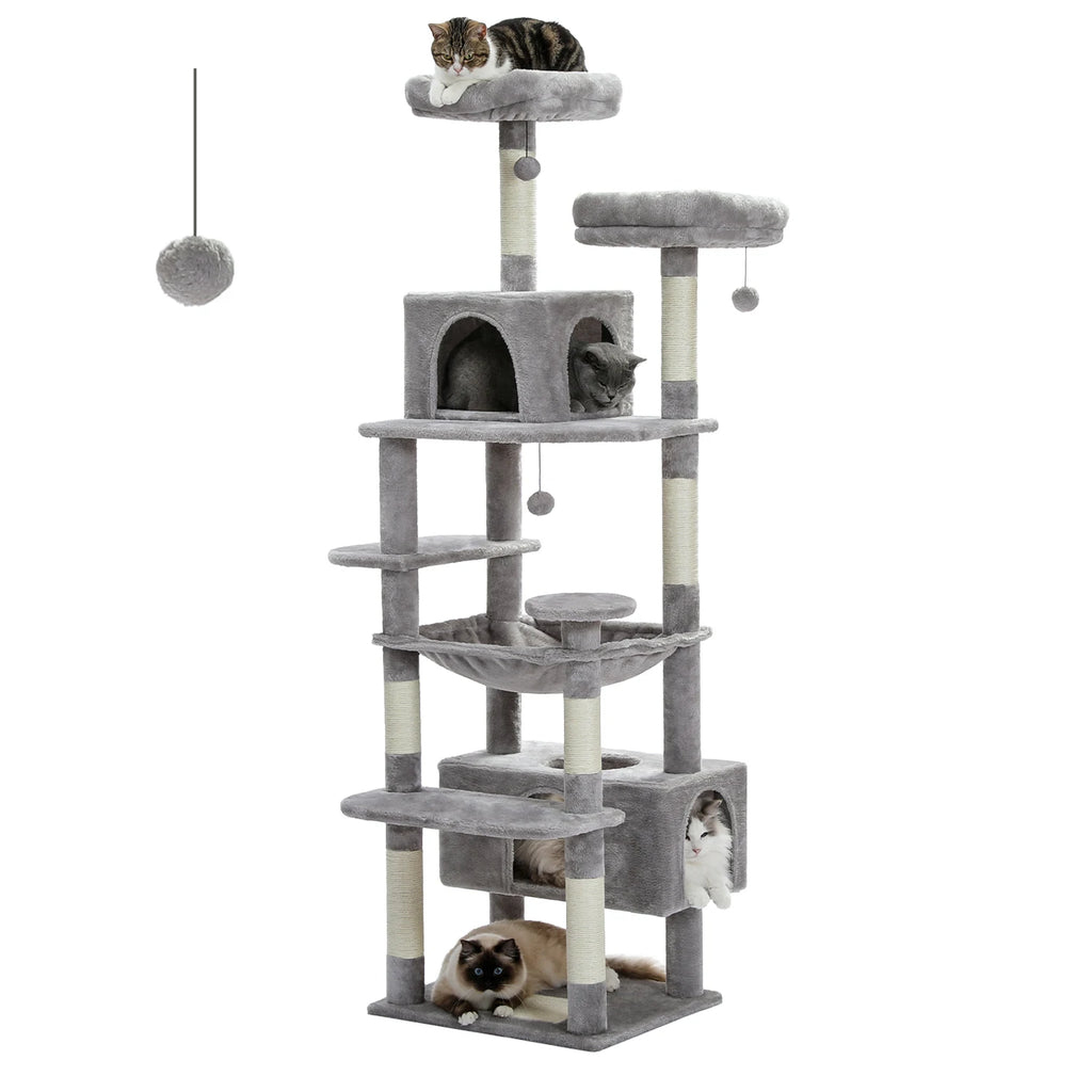 Large Cat Tree and Tower With Covered Scratching Post and much more
