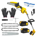 2 in 1 Cordless Pole Saw & Mini Chainsaw, 6-inch