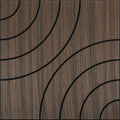 Acoustic Sound Absorbing 3D Wood Slat Self-Adhesive Peel and Stick Wall Panels Set of 4 for Interior Noise Reduction