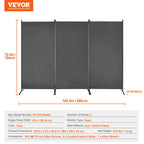 3/4/6 Folding Privacy Screen and Portable Freestanding