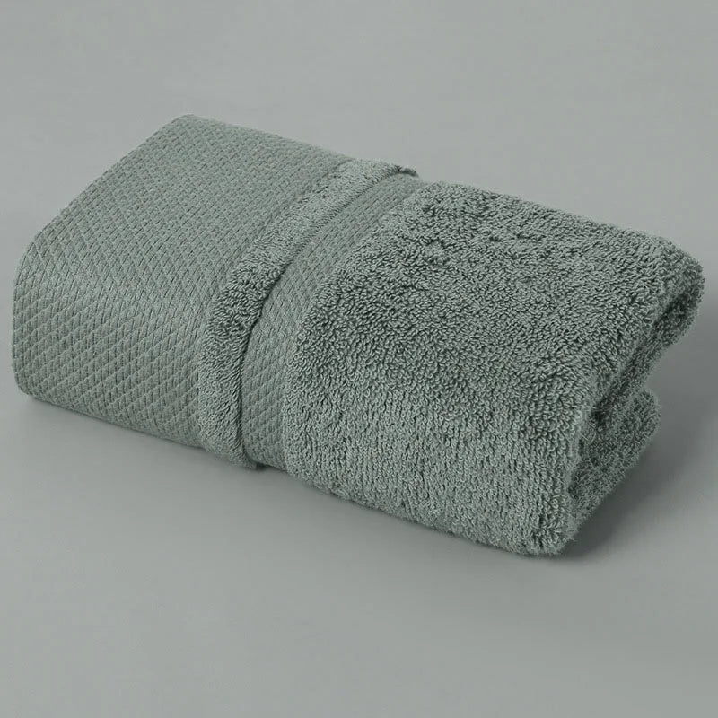 Solid Color Cotton Super Absorbent Hand andFace Towel