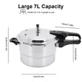 Aluminum Pressure Cooker with Steaming Plate