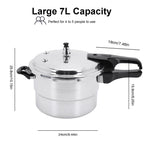 Aluminum Pressure Cooker with Steaming Plate