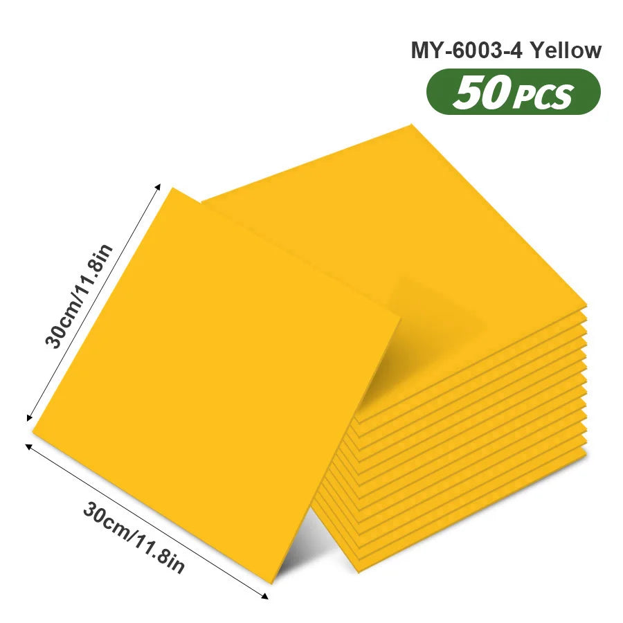 50pcs SXP Floor Sticker Peel and Stick 11.81x11.81in Self adhesive Wall Stickers Easy DIY 1.5mm thick Applies to any indoor