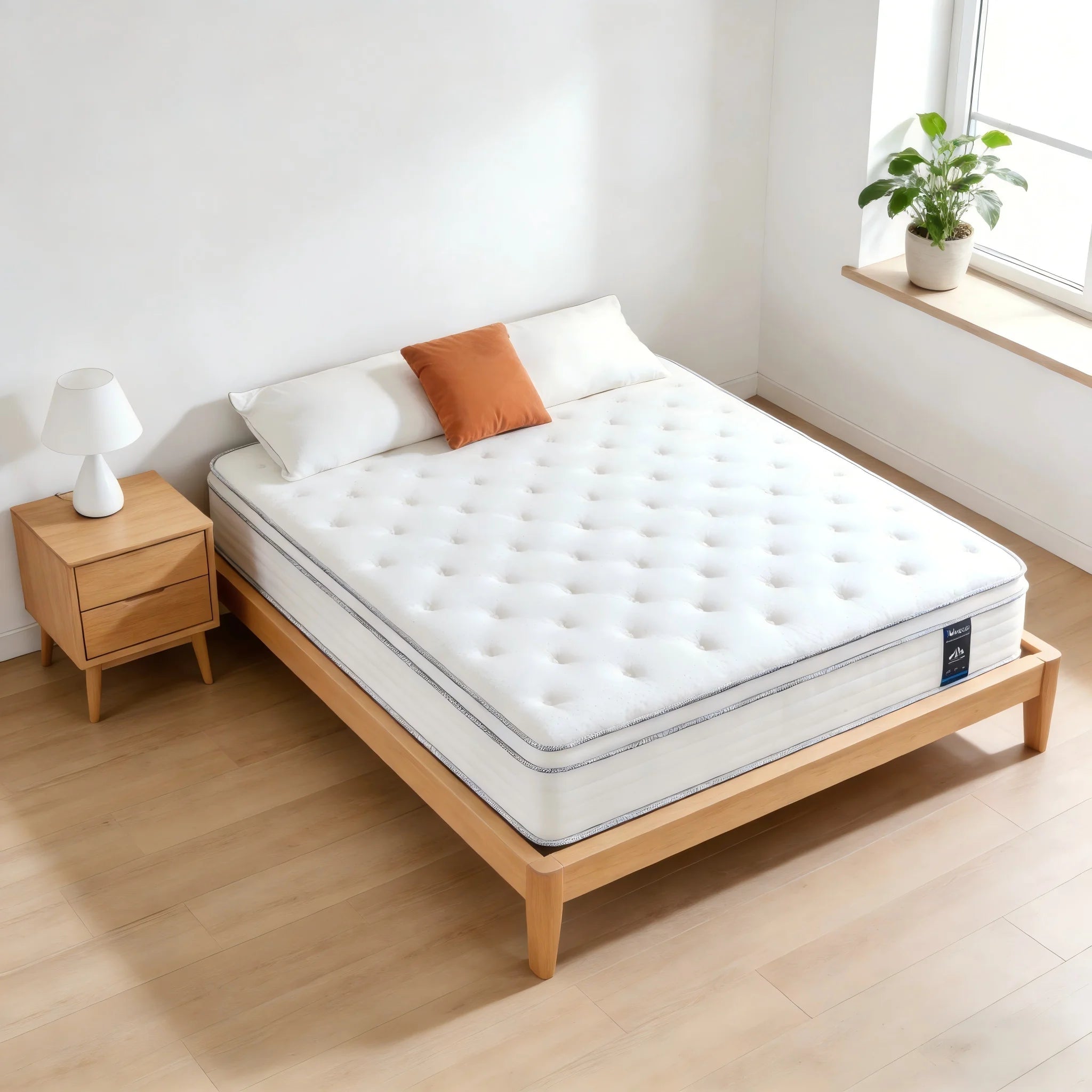 12\10\14 Inch Queen and King Full Size Hybrid Mattresses in a Box | Medium Firm Memory Foam and Individual Pocket Springs