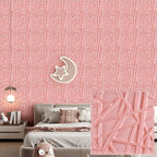 30 pack 3D wall panel. PVC flower textured wall panels. 11.8x11.8 Double-Sided Tape.