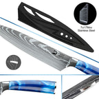 8pcs Kitchen Knife Damascus Stainless Steel Set