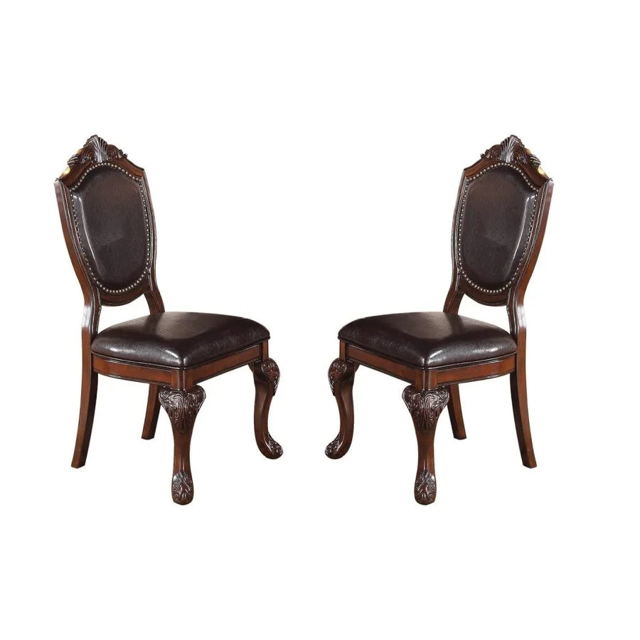 5pc Dining Set with 1 Classic Dining Table & 4x Side Chairs,
