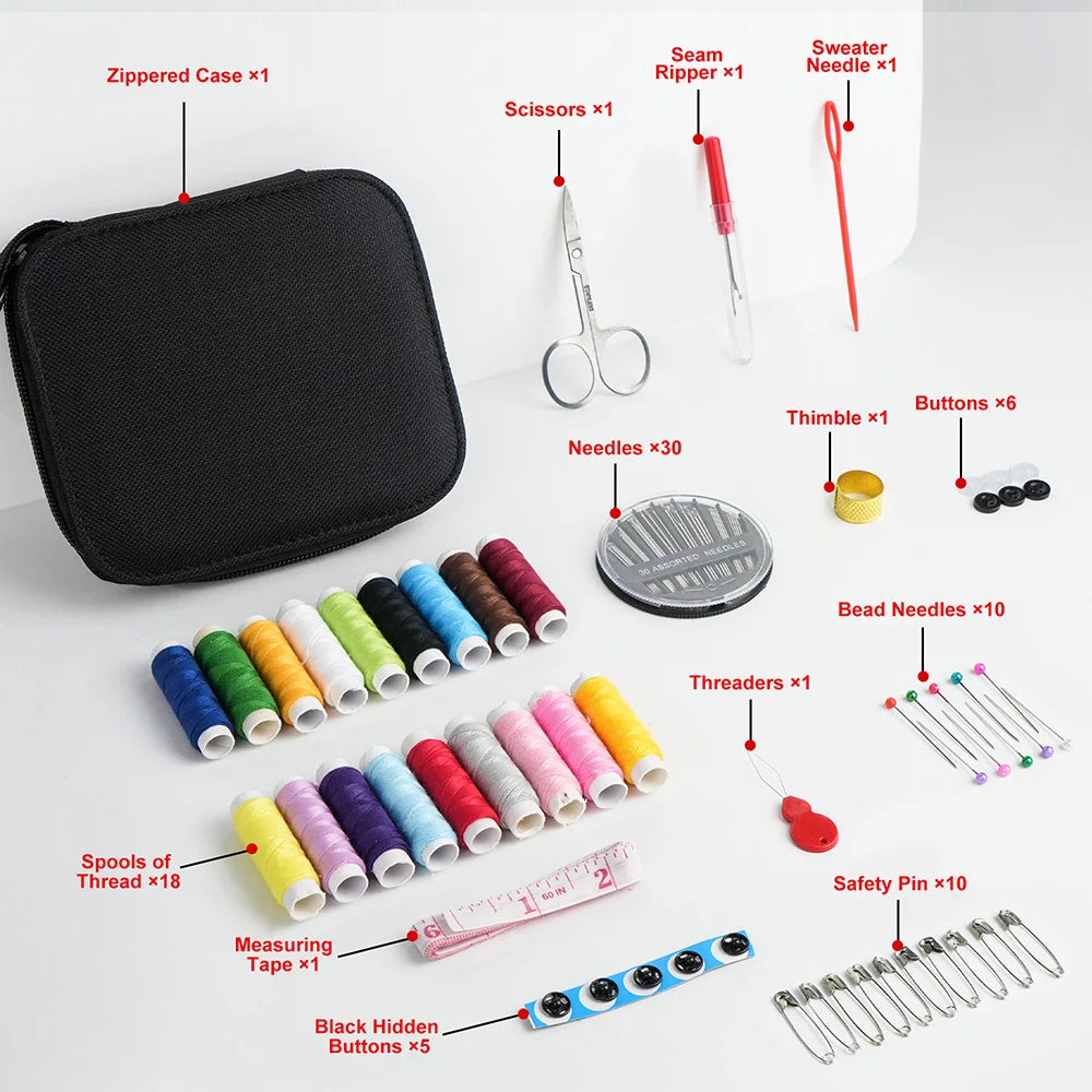Sewing Kit - Mixed Color Canvas Sewing Kit