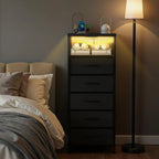 5 Fabric Drawers Dresser For Bedroom