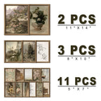 French Country Farmhouse Gallery Wall Frame Set Prints for Bedroom Bathroom, Rustic Landscape