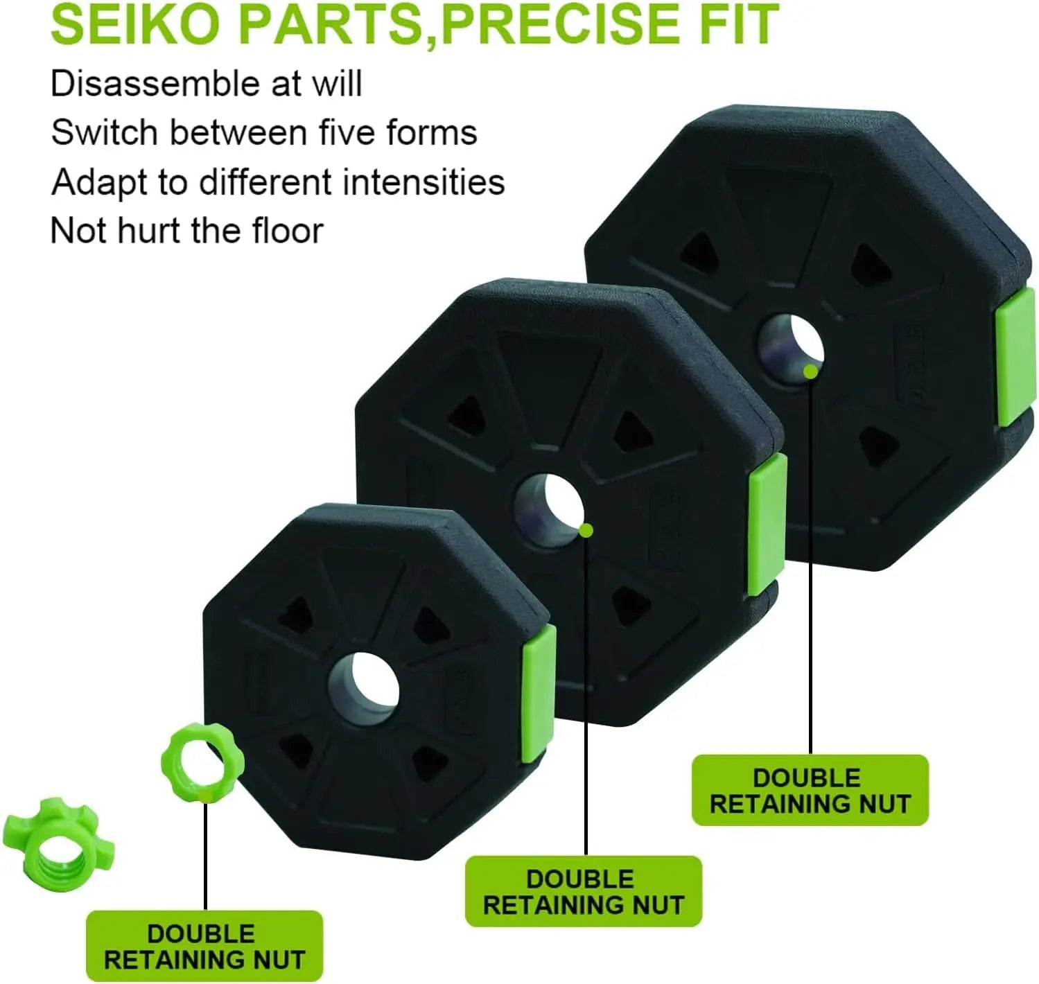 4 in 1 Adjustable Kettlebell Set  Dumbbell Set Used as Kettlebells Barbell Push up Stand for GYM Home