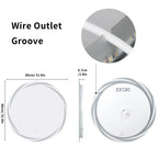 LED Illuminated Wall Mounted Vanity Mirror with Anti-Fog Feature