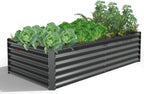 6X3X1.5 ft Rectangular Metal Planter Box for Planting Vegetables Flowers Herb,