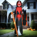 12 FT Halloween Giant Grim Reaper with Built-in LEDs