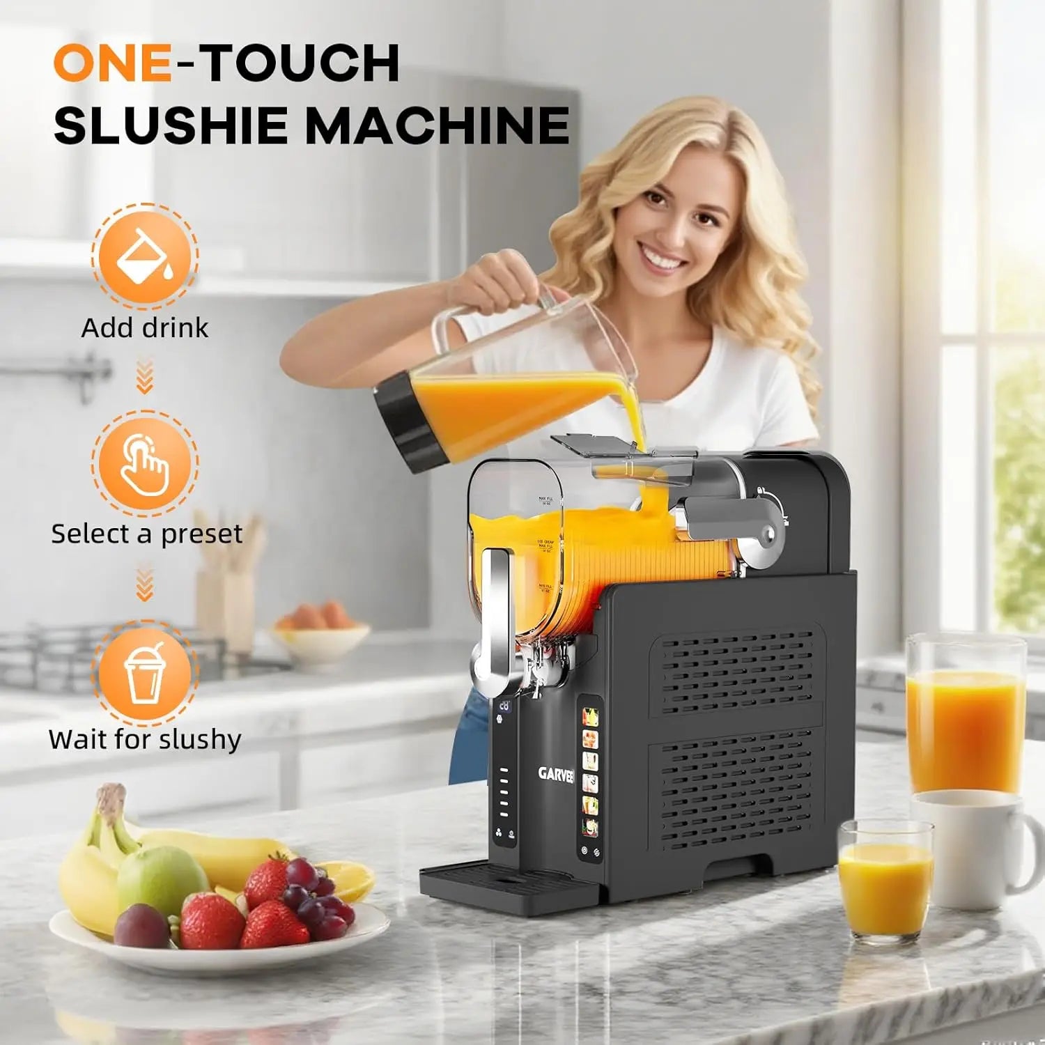 Frozen Drink Maker with LED Display & 6 Pre-Set Programs