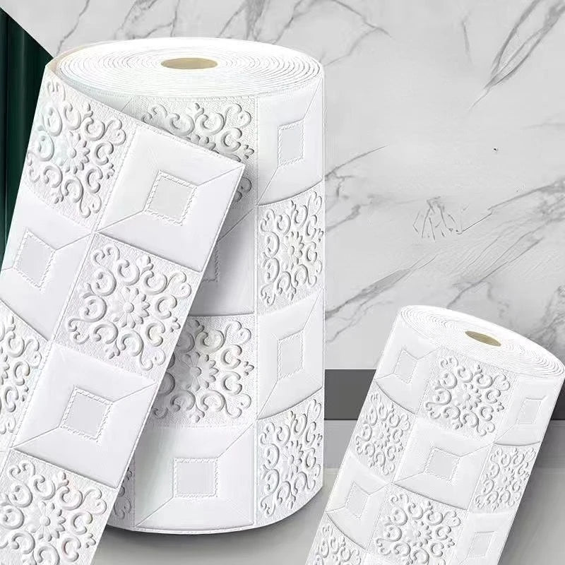 10M stickers Self-Adhesive Panels 3D Soft Crash Foam Wallpaper Imitation Brick Wall Stickers