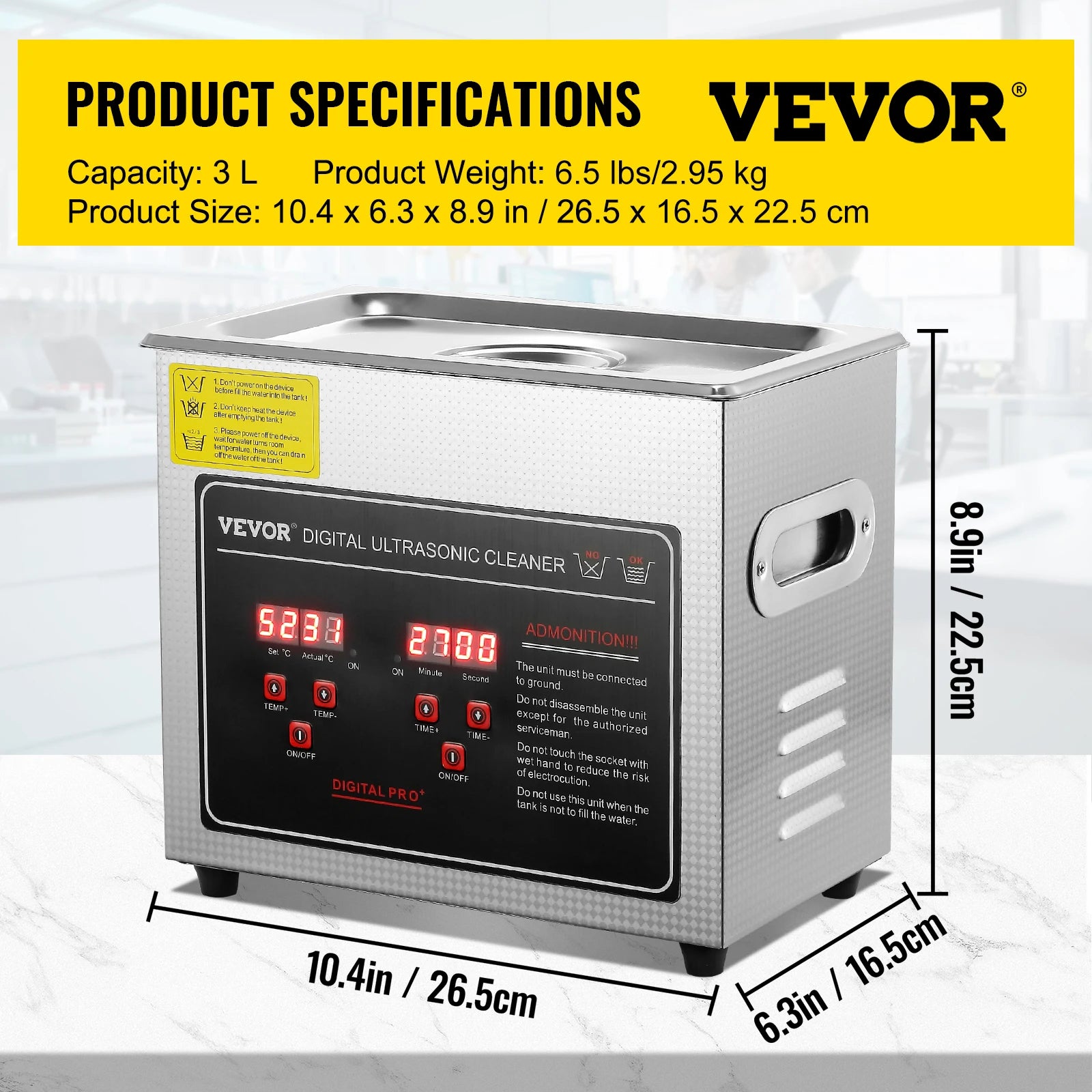 2L 3L 6L 10L 22L 30L Ultrasonic Cleaner Stainless Steel