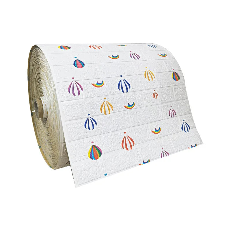10M stickers Self-Adhesive Panels 3D Soft Crash Foam Wallpaper Imitation Brick Wall Stickers