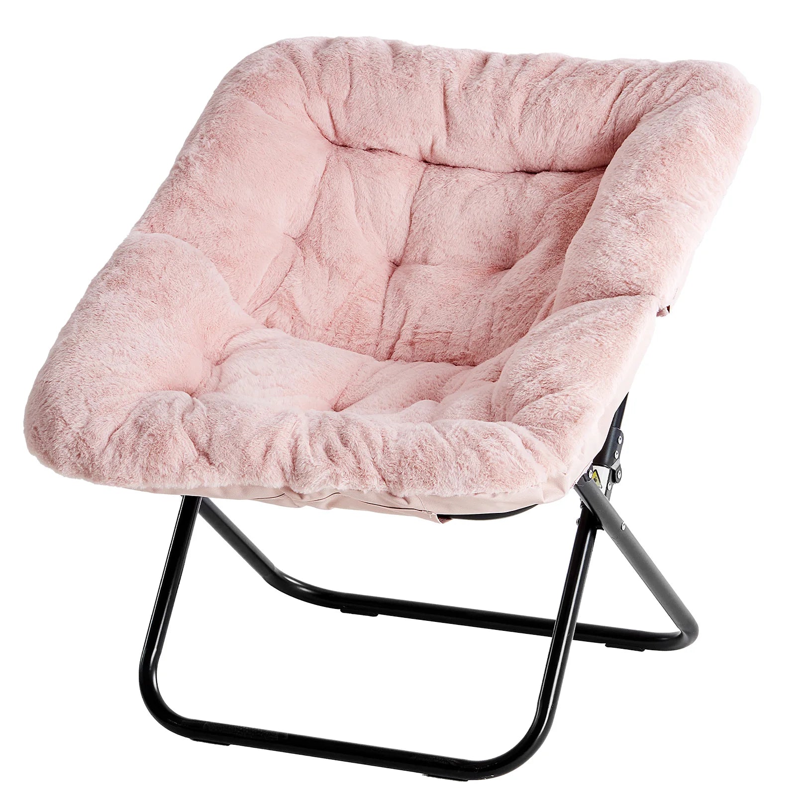 Soft Faux Fur Large Size Folding Lounge Reading Chair