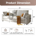 71” Mid Century Modern Decor Love Seat Couches for Living Room