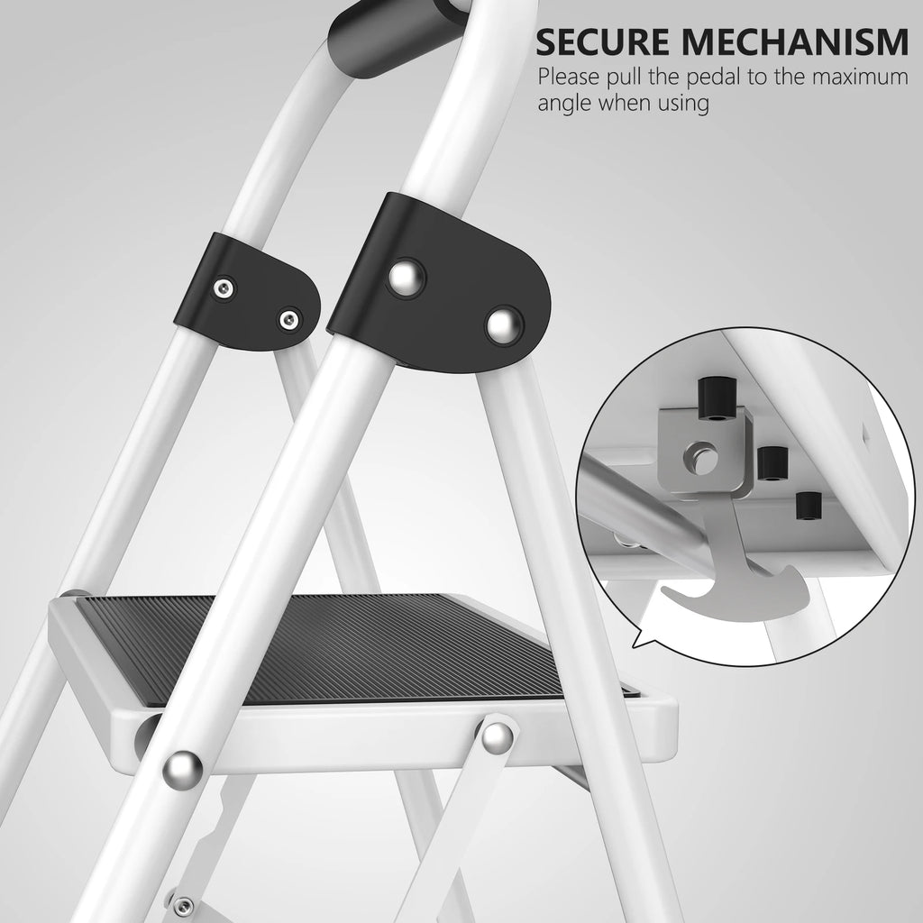 Folding Step Stool with Anti-Slip Pedal 330lbs Capacity
