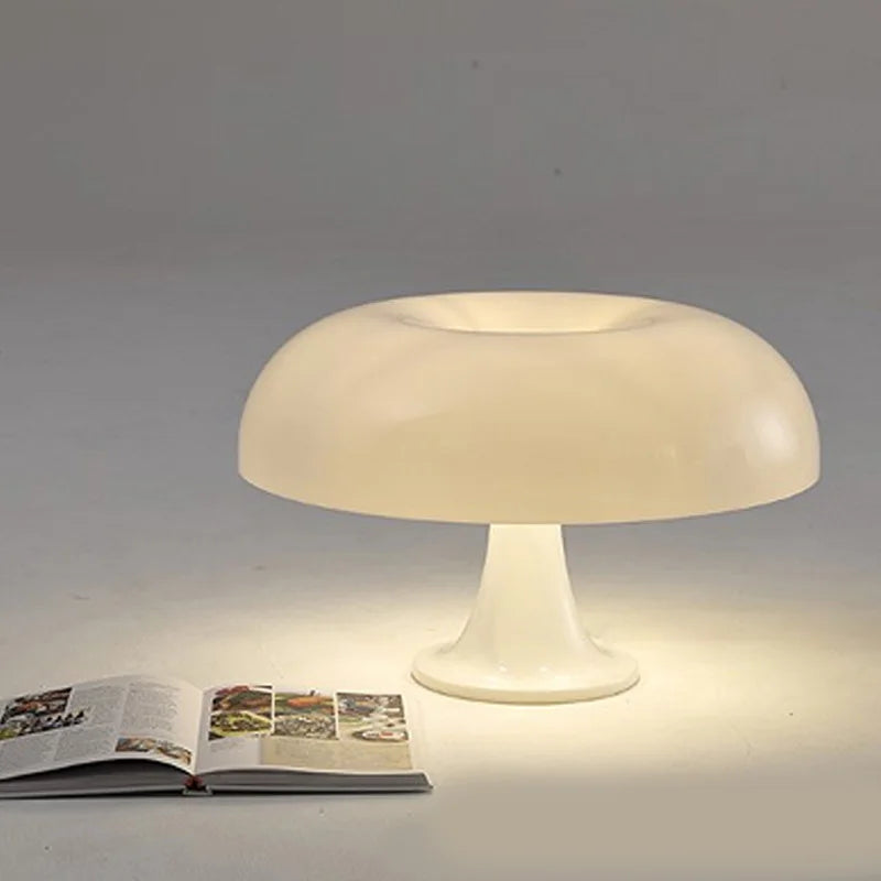 Mushroom Lamp | Cool Retro Living Room Decor (white)