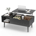 Lift Top Coffee Tables For Living Room 39.37"x19.7" Desk Tea Wood Dining Tables Adjustable Storage Shelf Easy Lift Or Lower