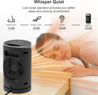 Portable Electric Space Heater with Thermostat, Remote, 70° Oscillation, Timer & 5 Modes for Indoor Home Office Use