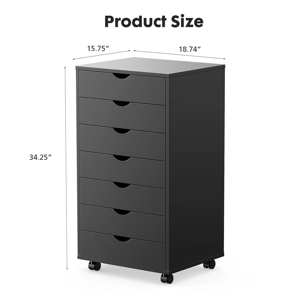 7 Drawer Chest Dressers Nightstand Storage Cabinet