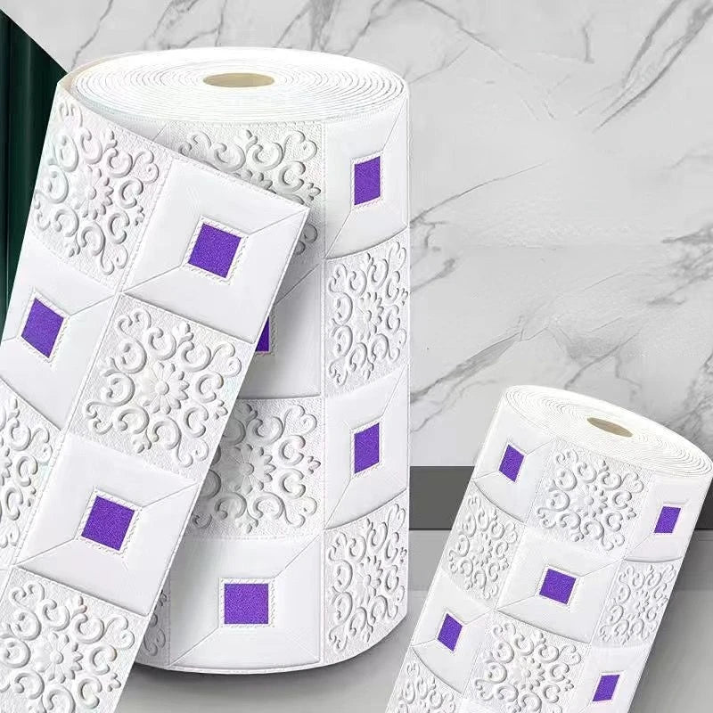 10M stickers Self-Adhesive Panels 3D Soft Crash Foam Wallpaper Imitation Brick Wall Stickers