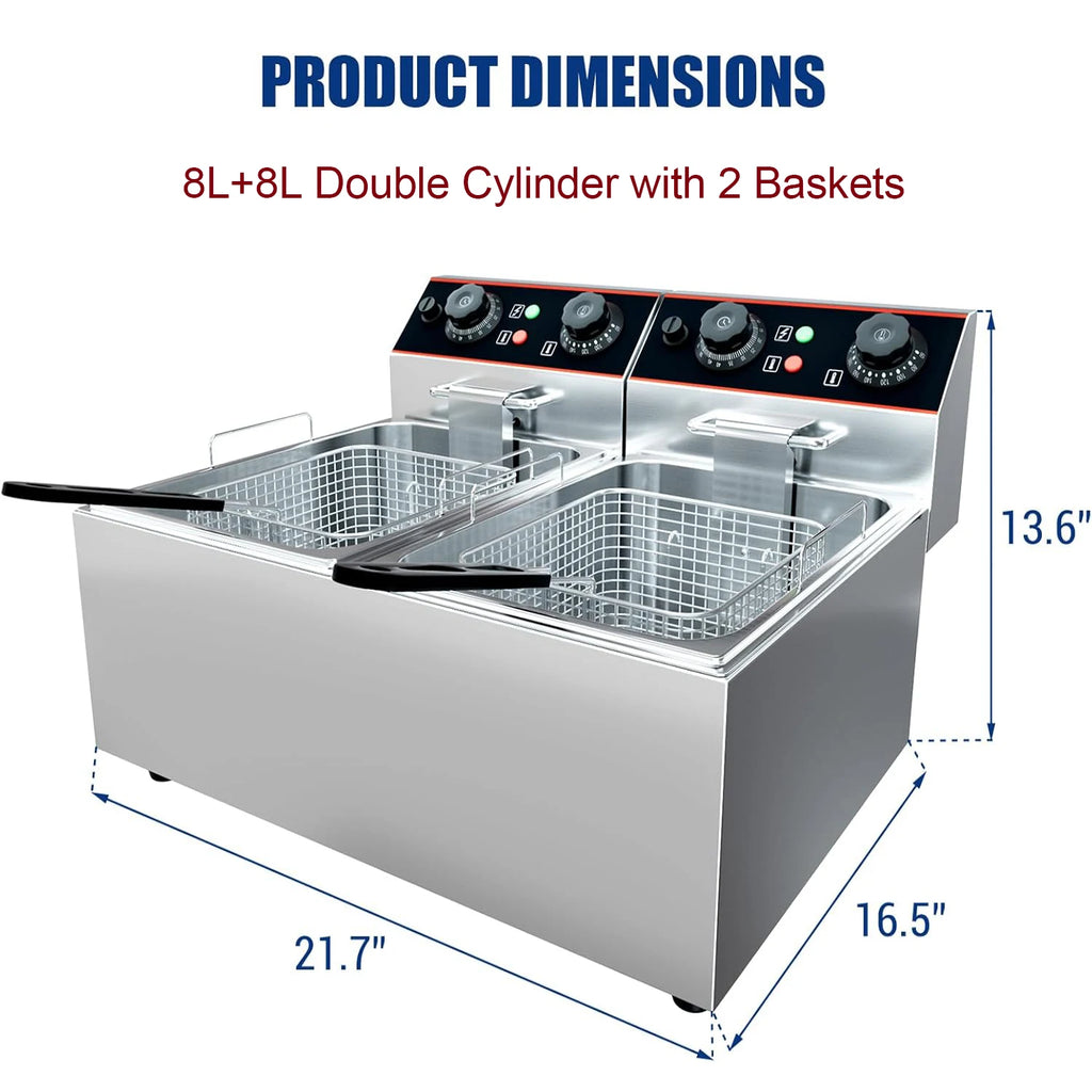 Commercial Electric Deep Fryer with Baskets