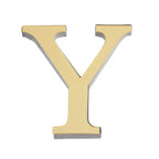 26 English Letters Wall Sticker 3D Mirror Acrylic Gold