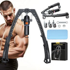 Twister Arm Trainer 3 in 1 Hydraulic Power Chest Workout Equipment with Ab Roller Wheels and Hooks
