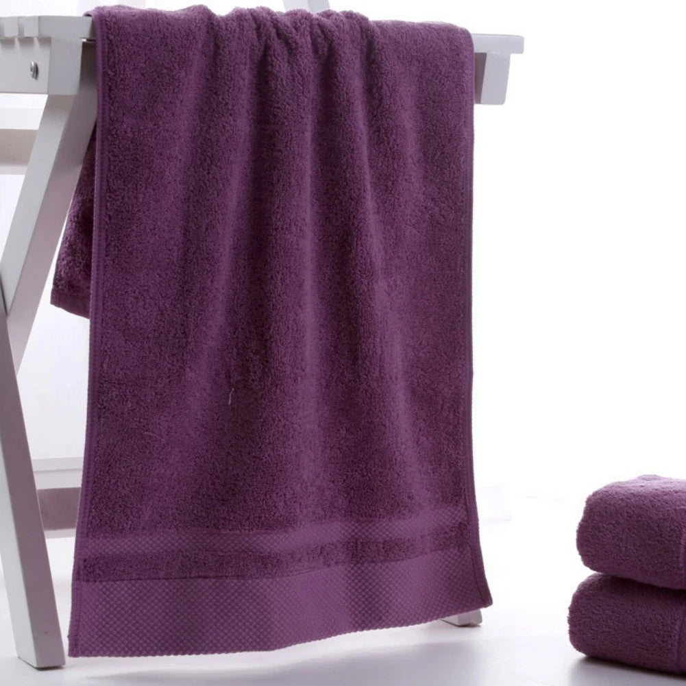 Solid Color Cotton Super Absorbent Hand andFace Towel