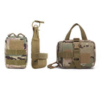 Set Molle Pouches Belt Attaching on Harness