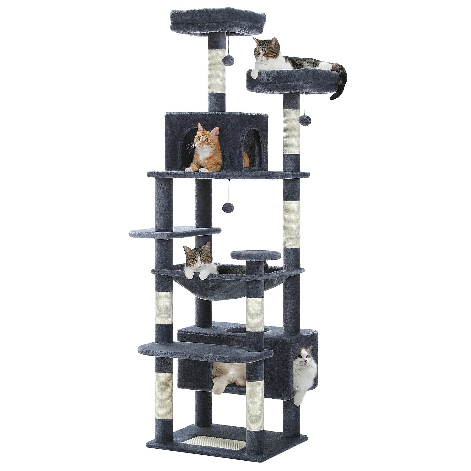 Large Cat Tree and Tower With Covered Scratching Post and much more