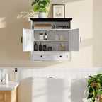 Wall Mounted Farmhouse Medicine Cabinet Over Toilet