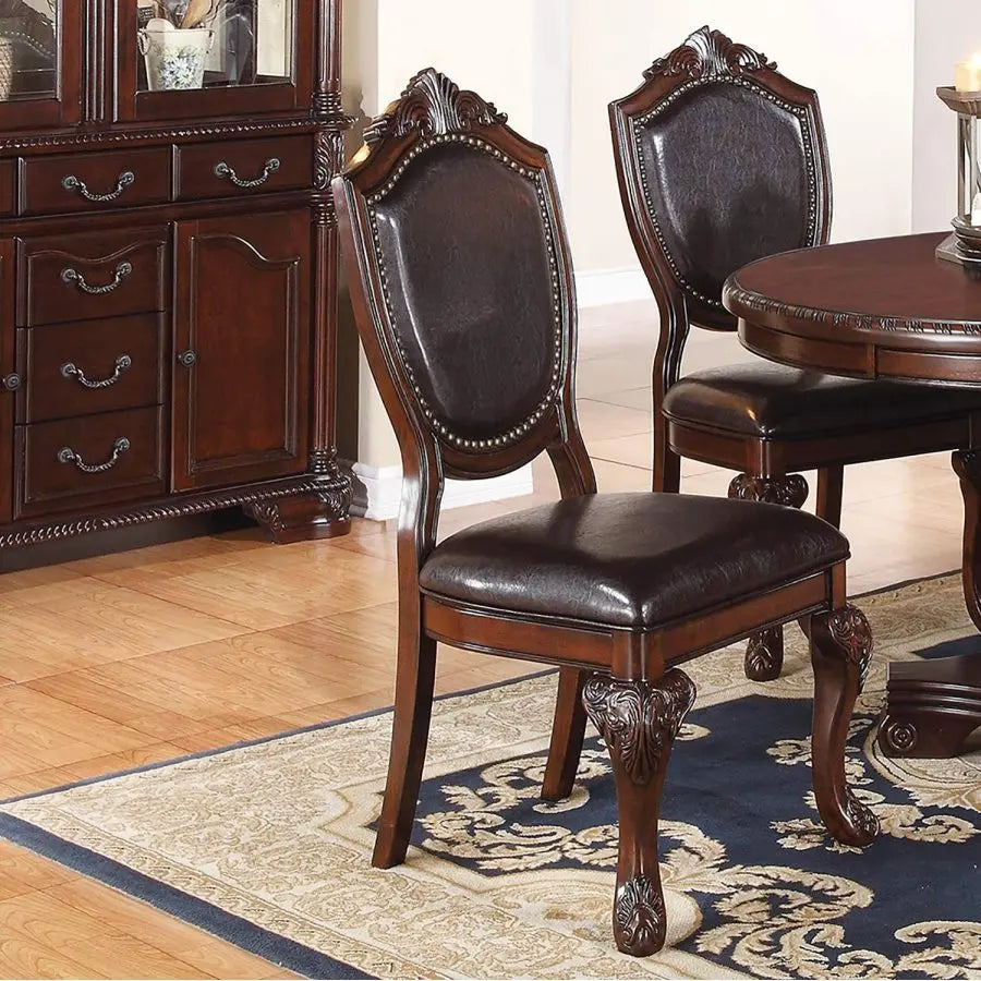 5pc Dining Set with 1 Classic Dining Table & 4x Side Chairs,
