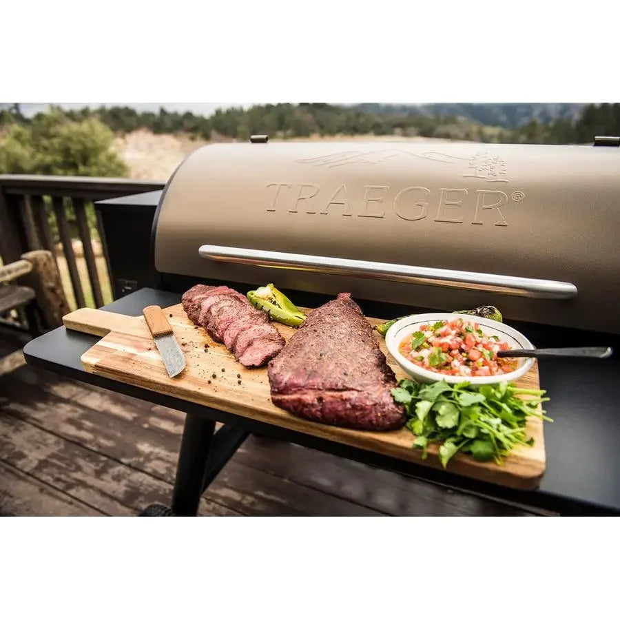 Grills Pro 34 Electric Wood Pellet Grill and Smoker, Bronze, 884 Square Inches Cook Area, 450 Degree Max Temperature,