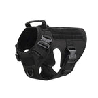 Tactical Dog Harness Collar Leash Molle Pouches For Medium Large Dogs
