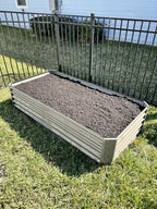 6X3X1.5 ft Rectangular Metal Planter Box for Planting Vegetables Flowers Herb,