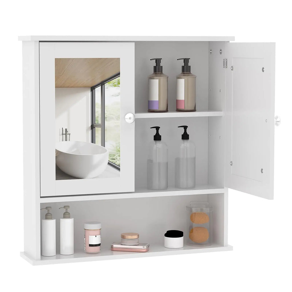 Wall Mounted Medicine Cabinet With Mirror,