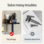 1 Pcs Plastic Hair Dryer Stand Bathroom Organizer