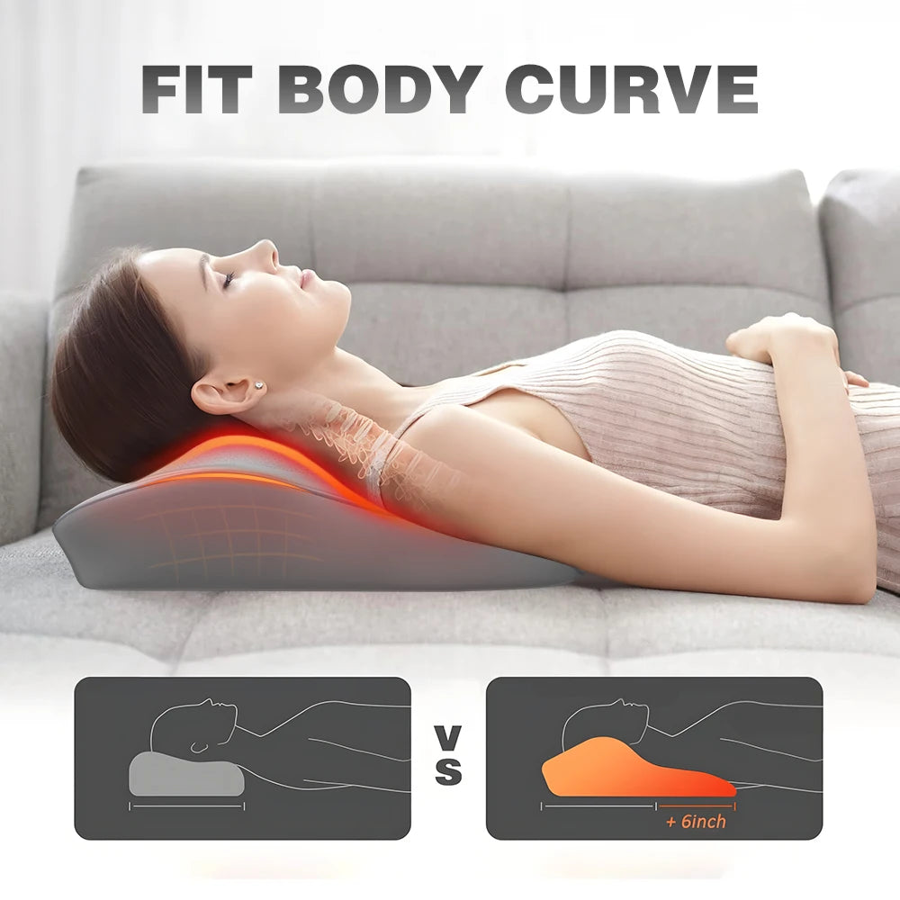Back Massager Neck Massager with Heat 3D Kneading Massage Pillow for Relax Neck Back Shoulder Legs Gifts for Men Women Mom Dad
