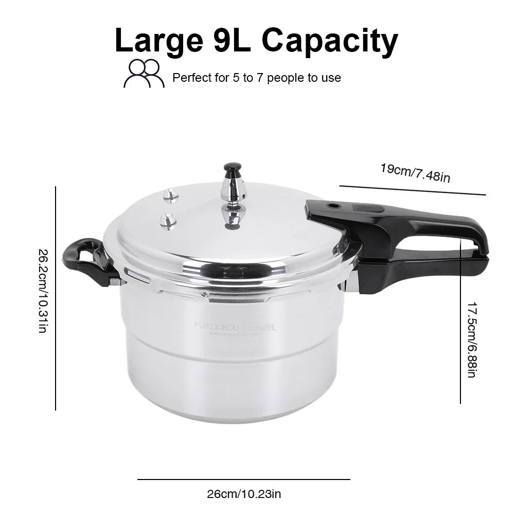 Aluminum Pressure Cooker with Steaming Plate