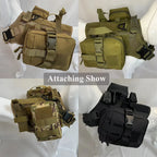 Set Molle Pouches Belt Attaching on Harness