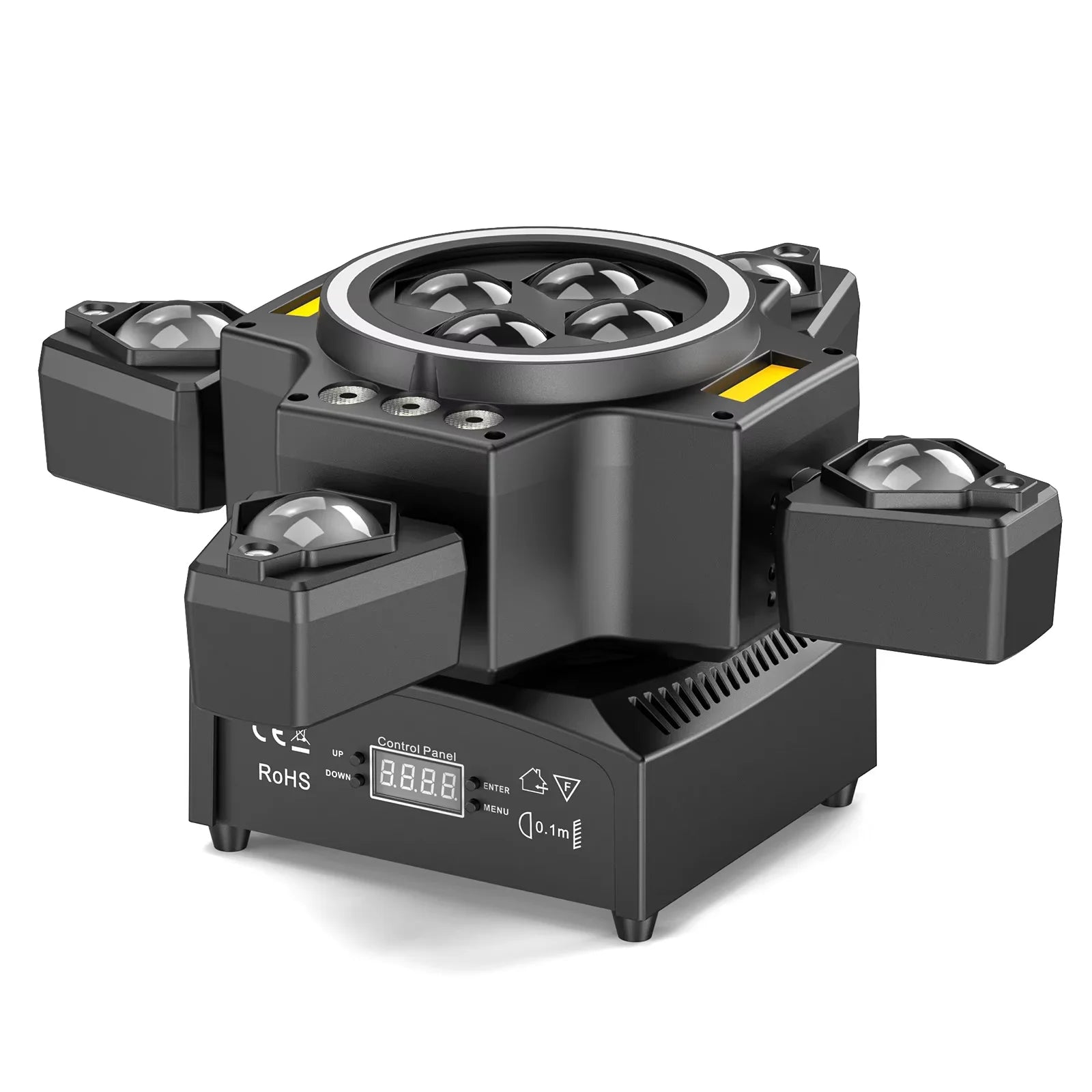 120W 4in1 RGBW Moving Head Light Beam Effect Lights Laser Light Remote Control Stage Lighting for DJ Disco Party Concert Theater