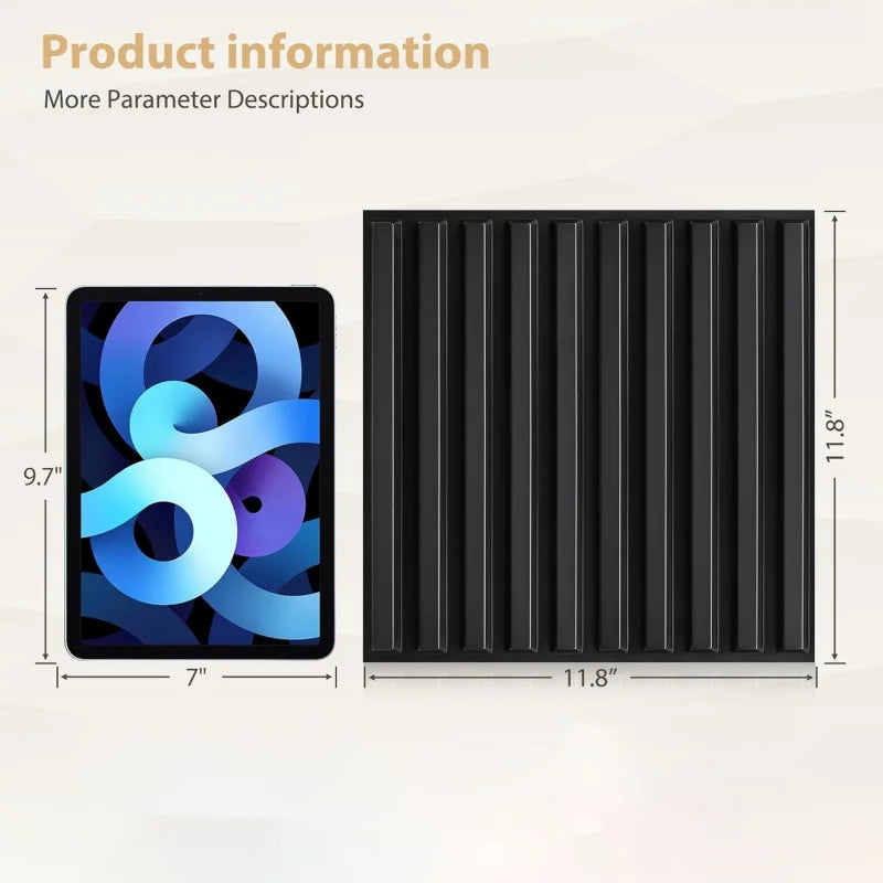 30 pack 3D wall panel. PVC flower textured wall panels. 11.8x11.8 Double-Sided Tape.